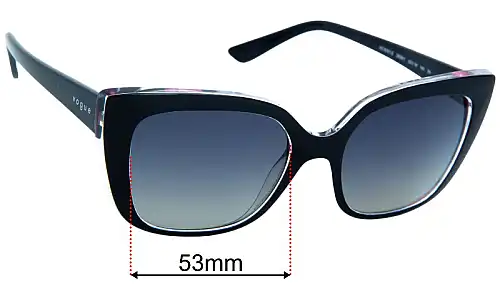 Vogue VO5337-S Verres de Remplacement 53mm wide 