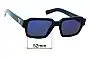 Sunglass Fix Verres de Remplacement pour Prada SPR02Z - 54mm Wide 