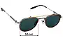 Sunglass Fix Replacement Lenses for Akoni Akoni - 51mm Wide 