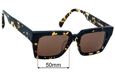 AM Eyewear Lukie Replacement Lenses 50mm wide 