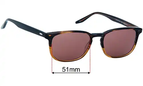 Barton Perreira Thompson Replacement Lenses 51mm wide 