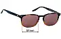Barton Perreira Thompson Replacement Lenses 51mm wide 