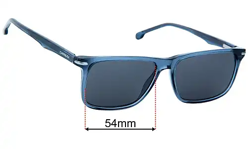 Carrera 286 Verres de Remplacement 54mm wide 
