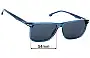 Carrera 286 Verres de Remplacement 54mm wide 