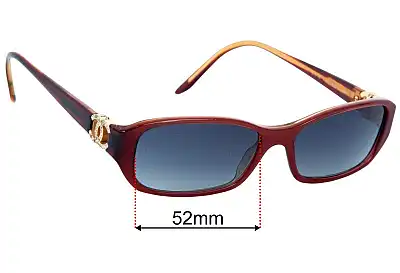 Chanel 3107-B Replacement Lenses 52mm wide 