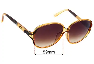 Christian Dior 2235A Replacement Lenses 59mm wide 