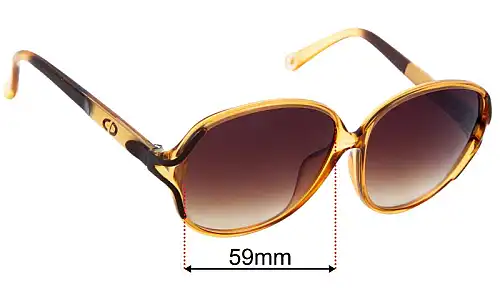 Christian Dior 2235A Replacement Lenses 59mm wide 