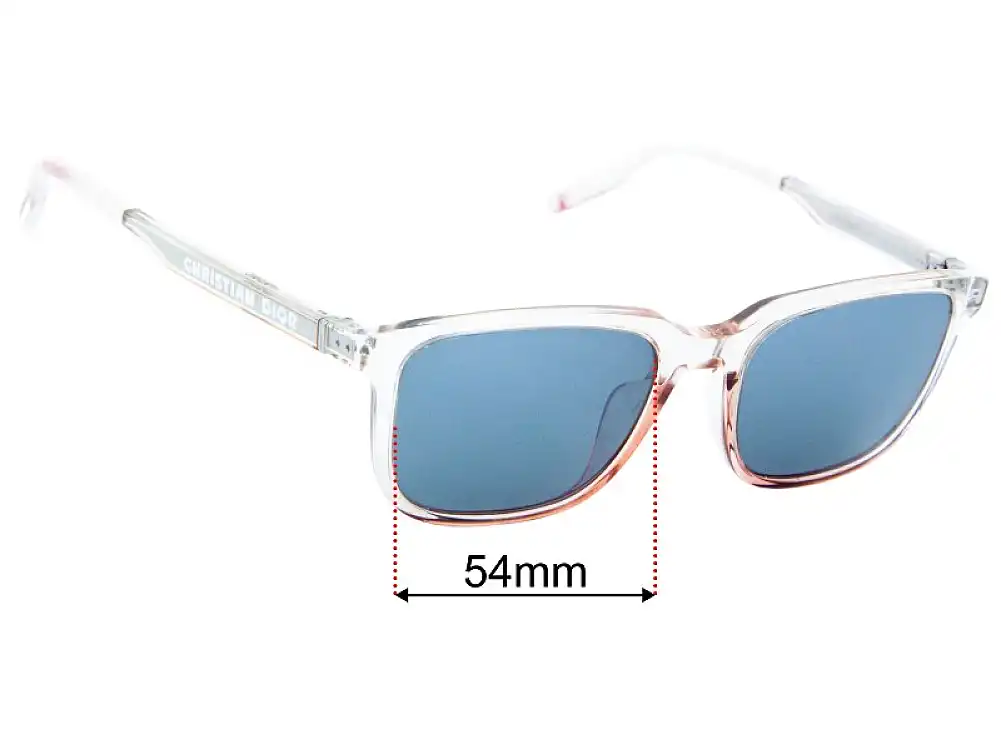 Sunglass Fix Replacement Lenses for Christian Dior Dior Tag SU - 54mm Wide