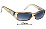 Sunglass Fix Replacement Lenses for Christian Dior DIOR Night 4 - 57mm Wide 