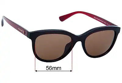 Coach HC8285U Verres de Remplacement 56mm wide 