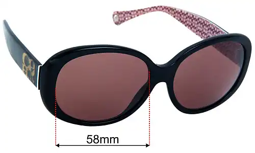 Coach HC8038 Georgina Lentes de Repuesto 58mm wide 