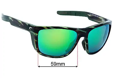 Costa Del Mar Ferg Replacement Lenses 59mm wide 