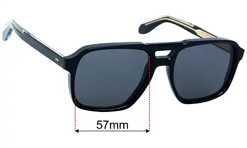 Cutler and Gross of London 1394 Lentes de Repuesto 57mm wide 