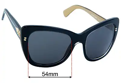 Dolce & Gabbana DG4260 Replacement Lenses 54mm wide 