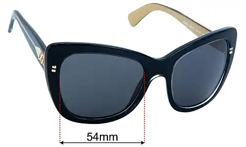 Dolce & Gabbana DG4260 Replacement Lenses 54mm wide 