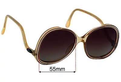 Faberge 325-FS Replacement Lenses 60mm wide 