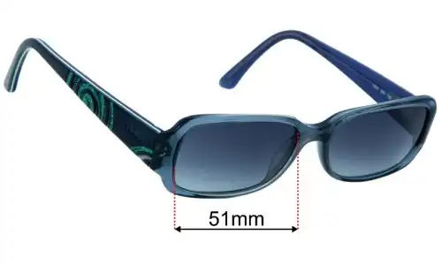Fendi F819 Replacement Lenses 51mm wide 