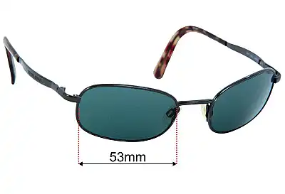 Giorgio Armani 671 Lentes de Repuesto 53mm wide 