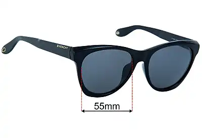 Givenchy GV 7068/S Replacement Lenses 55mm wide 