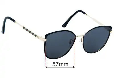 Gucci GG0589SK Replacement Lenses 57mm wide 