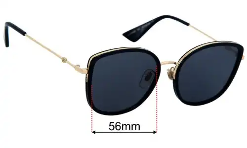 Gucci GG0606SK Replacement Lenses 56mm wide 
