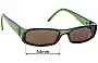Gucci GG 2584 Replacement Lenses 54mm wide 