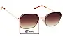 Sunglass Fix Replacement Lenses for Isabel Marant IM0245/S - 57mm Wide 