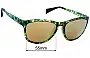 Sunglass Fix Replacement Lenses for Italia Independent SS111/035 - 55mm Wide 