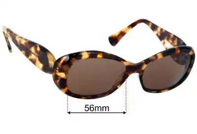 Jean Lafont Fauve 532 Replacement Lenses 56mm wide 