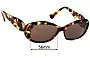 Sunglass Fix Replacement Lenses for Jean Lafont Fauve 532 - 56mm Wide 