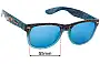 Sunglass Fix Replacement Lenses for Knockaround Shark Week - 55mm Wide 