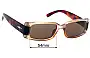Sunglass Fix Replacement Lenses for Le Specs So Into You - 54mm Wide 