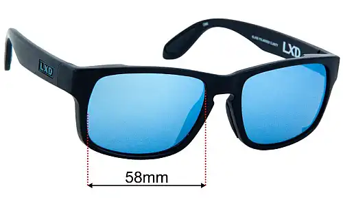 LXD Baja Replacement Lenses 58mm wide 