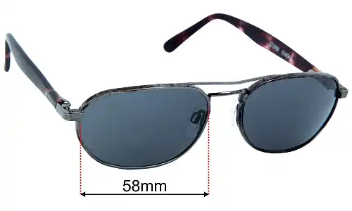 Mako Storm 9345KB Lentes de Repuesto 58mm wide 