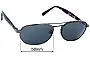 Sunglass Fix Lentes de Repuesto para Mako Storm 9345KB - 58mm Wide 