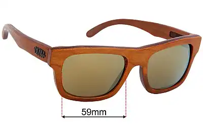Maui Woody's Cherry Lentes de Repuesto 59mm wide 