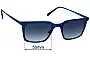 Sunglass Fix Lentes de Repuesto para Modo Model 4282S - 50mm Wide 