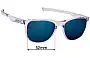 Oakley Trillbe X OX8130 Replacement Lenses 52mm wide 