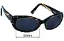 Sunglass Fix Lentes de Repuesto para Oliver Peoples OV5048-S Phoebe - 56mm Wide 