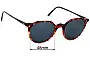 Sunglass Fix Lentes de Repuesto para Oliver Peoples OV5373U L.A. - 48mm Wide 