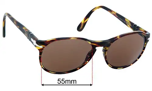 Persol 2931-S Replacement Lenses 55mm wide 