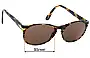 Persol 2931-S Replacement Lenses 55mm wide 