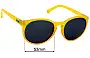 Sunglass Fix Lentes de Repuesto para POC Know - 53mm Wide 