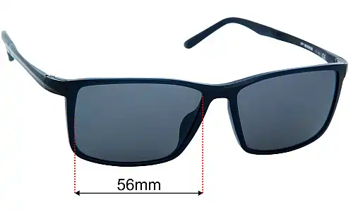 Porsche P 8328 56mm Replacement Sunglass Lenses 