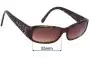 Prada SPR20G Verres de Remplacement 55mm wide 