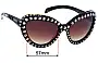 Prada SPR31Q Replacement Lenses 57mm wide 