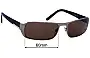 Prada SPR52F & PR52FS Replacement Lenses 60mm wide 