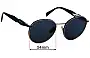Prada SPR56Z Verres de Remplacement 54mm wide 