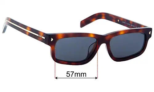 Prada SPRB11-F Replacement Lenses 57mm wide 