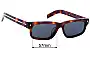 Prada SPRB11-F Replacement Lenses 57mm wide 